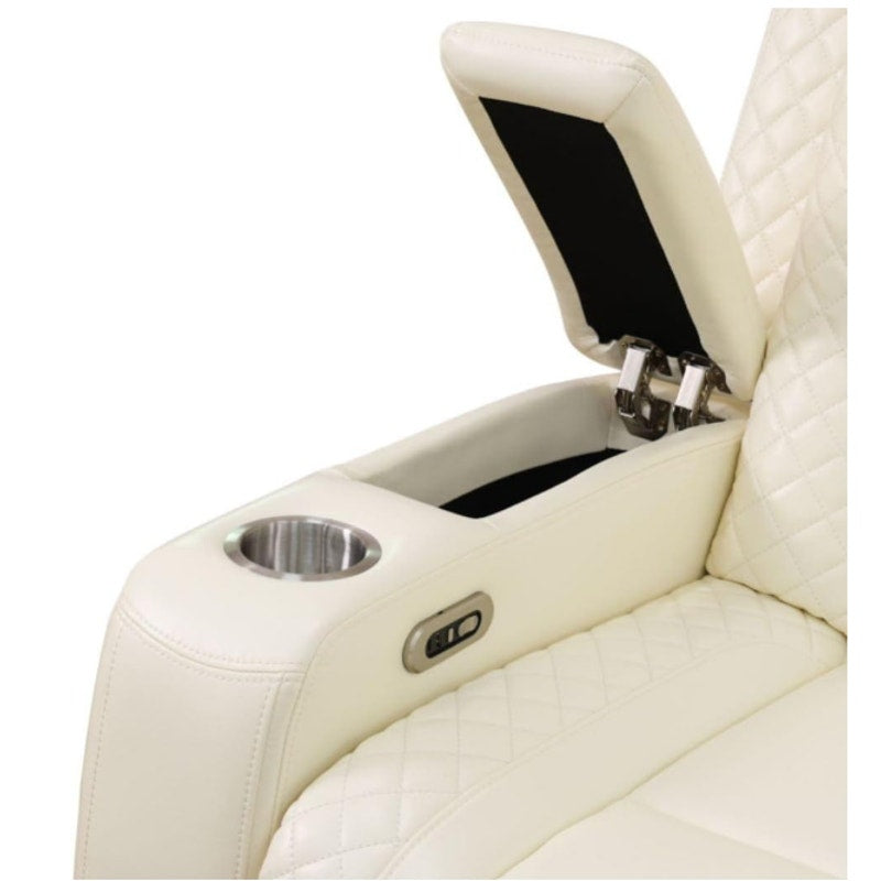 Electric Power Recliner Sofa Living Room Furniture, Comfy Home Theater Breathing Leather Seating