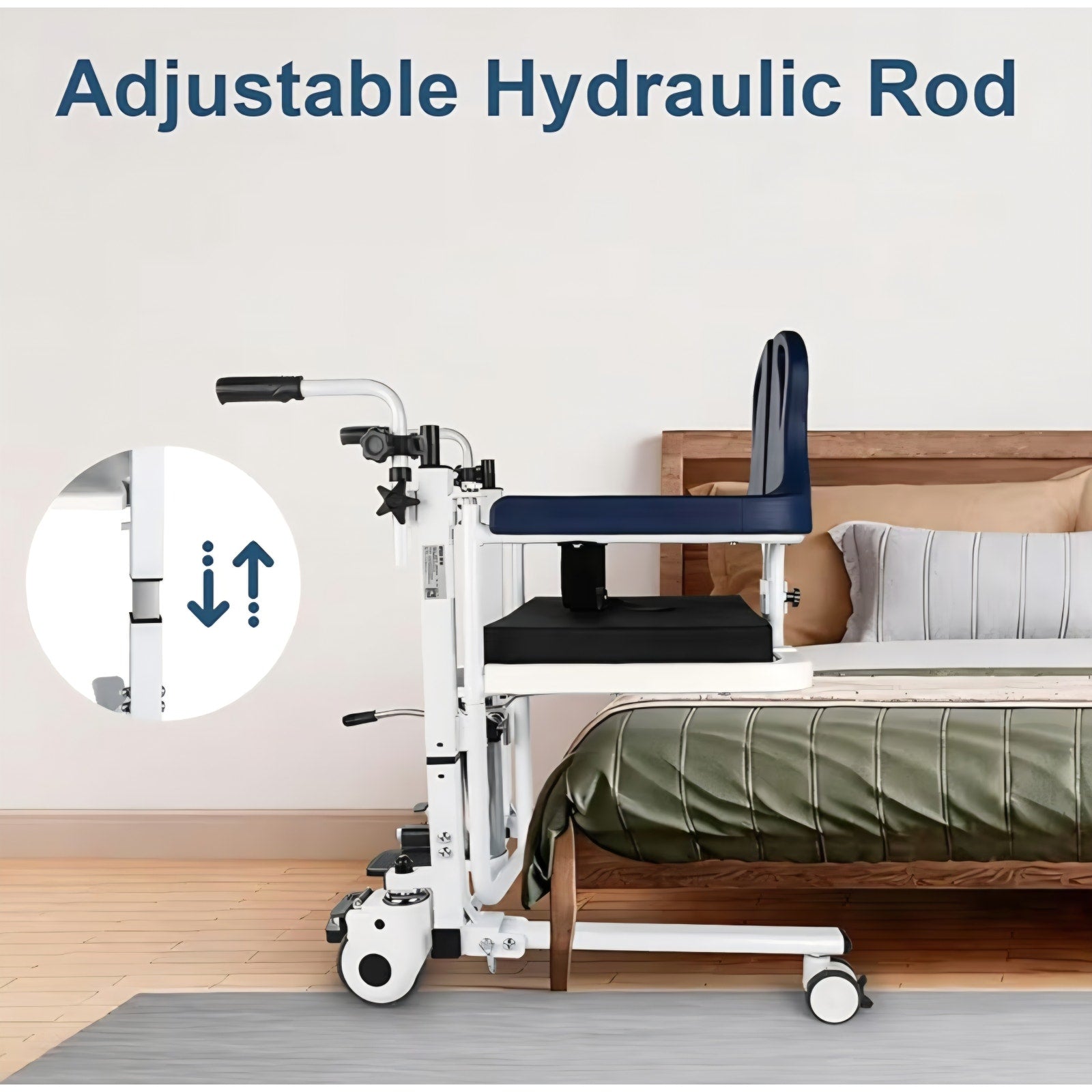 Hydraulic Patient Lift Transfer Chair for Home,Patient Chair Hydraulic Transferred Lift Wheelchair