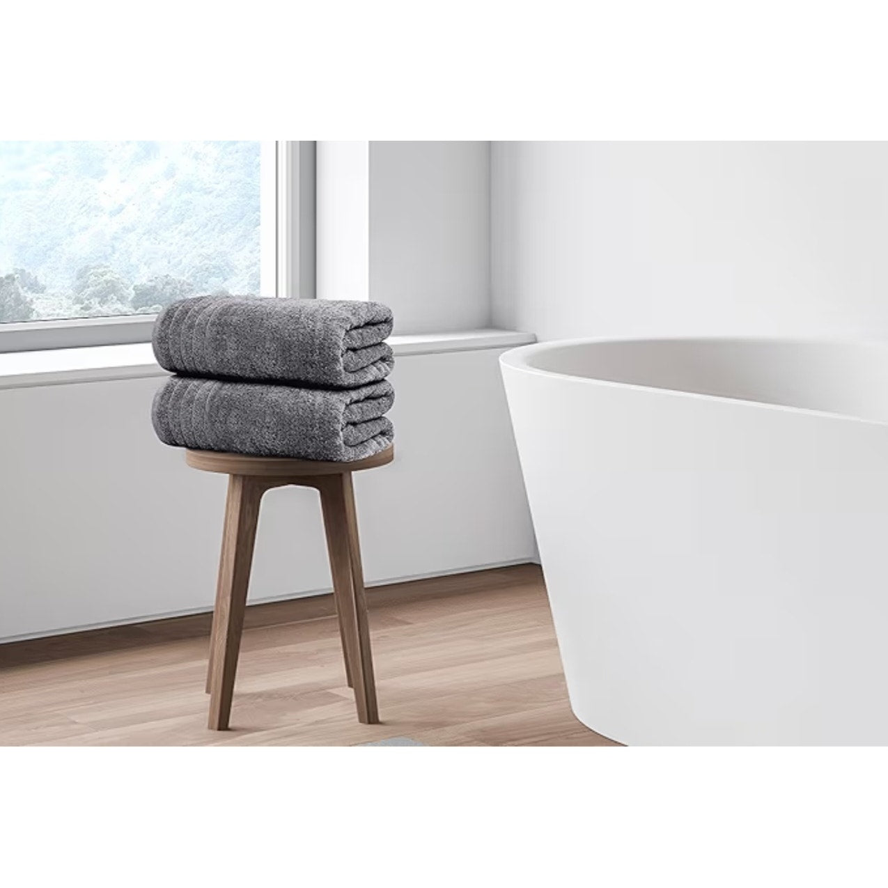 Tens Towels Pack of 4 Extra Large Bath Towels 30 x 60 Inches, 100% Cotton, Larger & Lighter Weight,