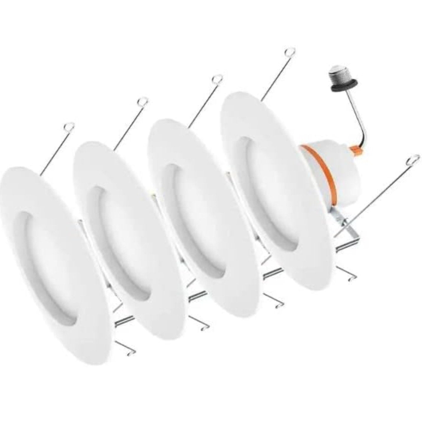 Commercial Electric 5/6 in. CEC T20 New Construction/Remodel White Dimmable LED Recessed Trim