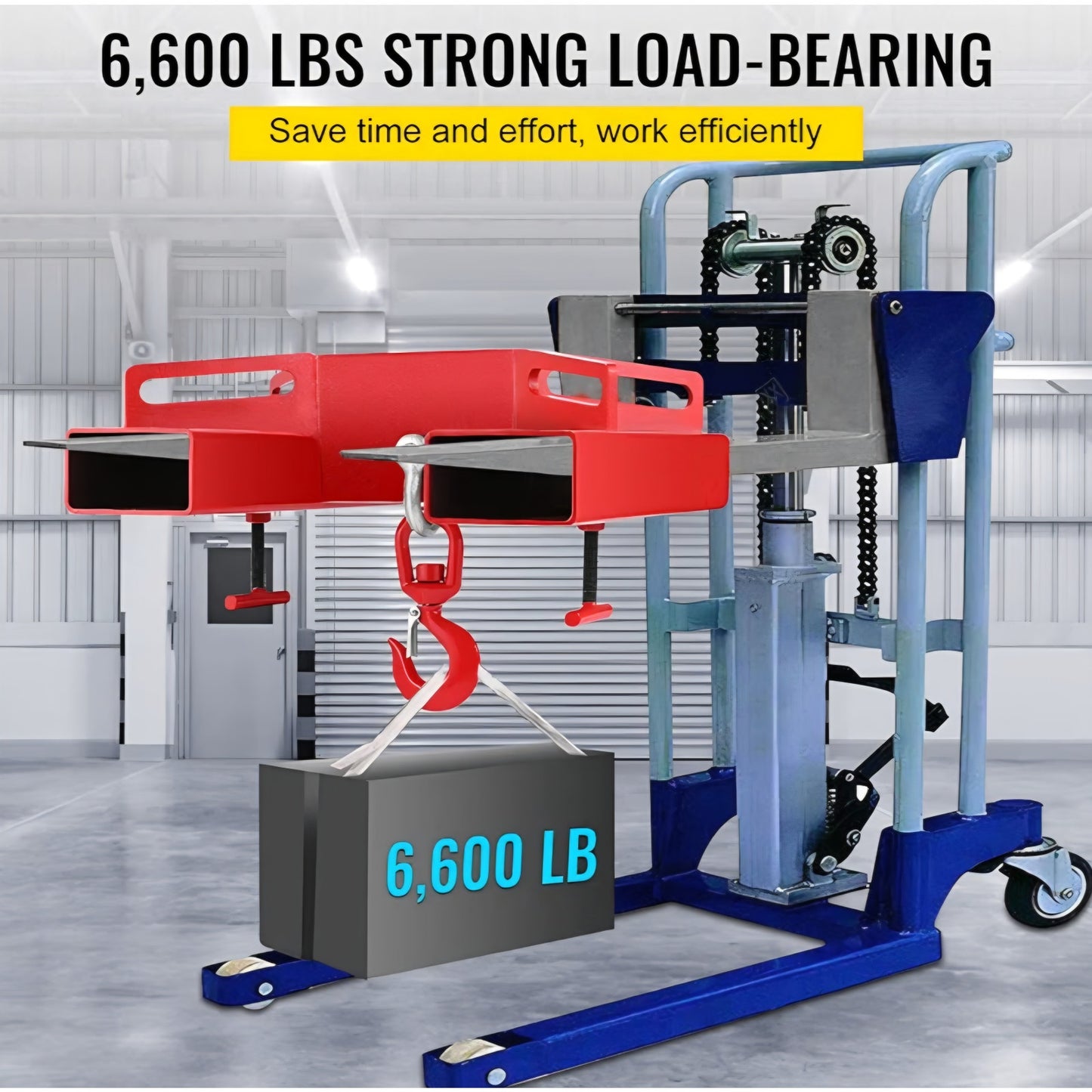 Forklift Lifting Hook, 6600lbs Capacity Forklift Lifting Hoist