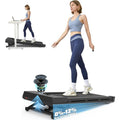 Walking Pad Treadmill with 12% 9-Level Auto Incline, 450 lbs Cap. Bluetooth Speaker, 5 MPH. Black