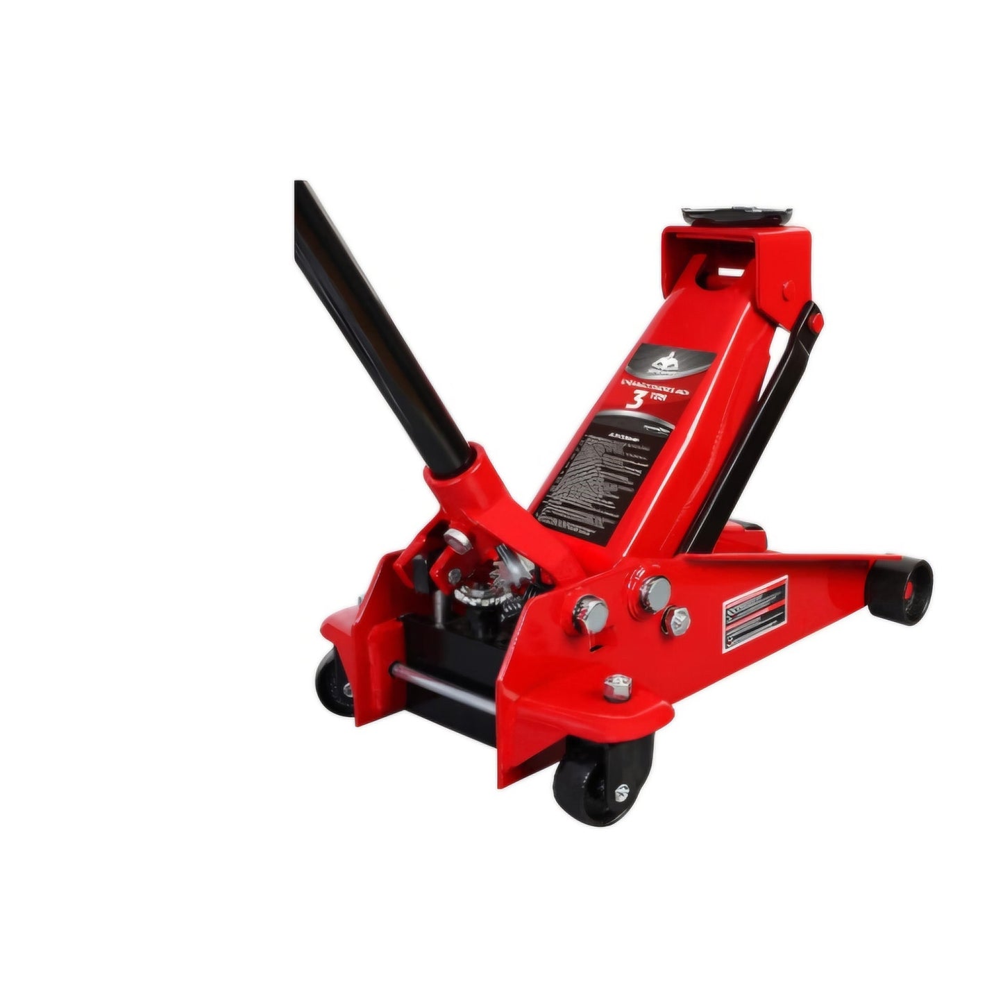 Jack Boss Floor Jack 3 Ton Capacity Fast Lift Service Jack Steel Heavy Duty Hydraulic Car Jack