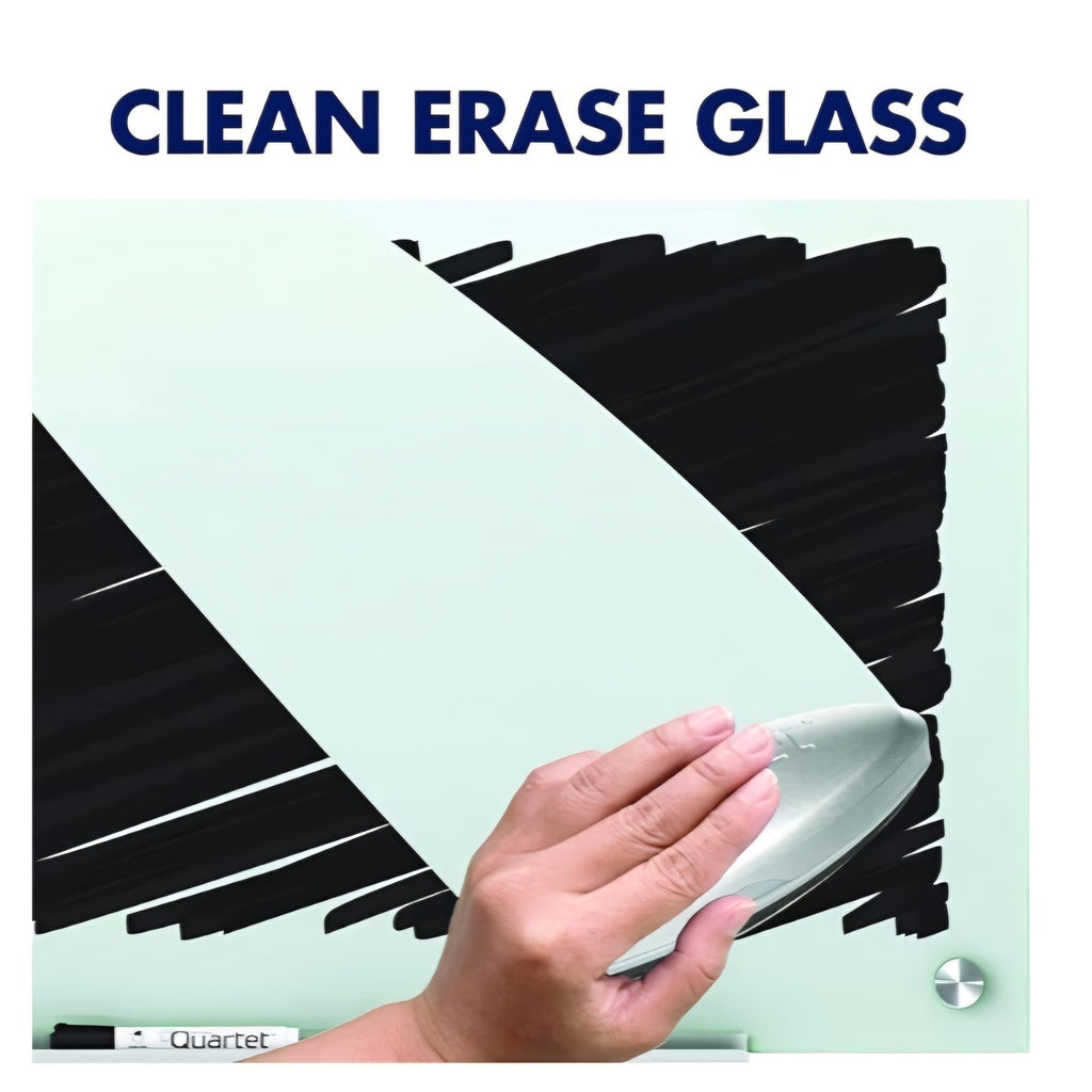 Quartet Whiteboard, Glass Dry Erase Board, Magnetic, 6' x 4', Infinity Frameless Mounting, White Su