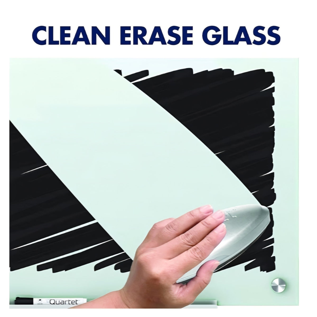 Quartet Whiteboard, Glass Dry Erase Board, Magnetic, 6' x 4', Infinity Frameless Mounting, White Su