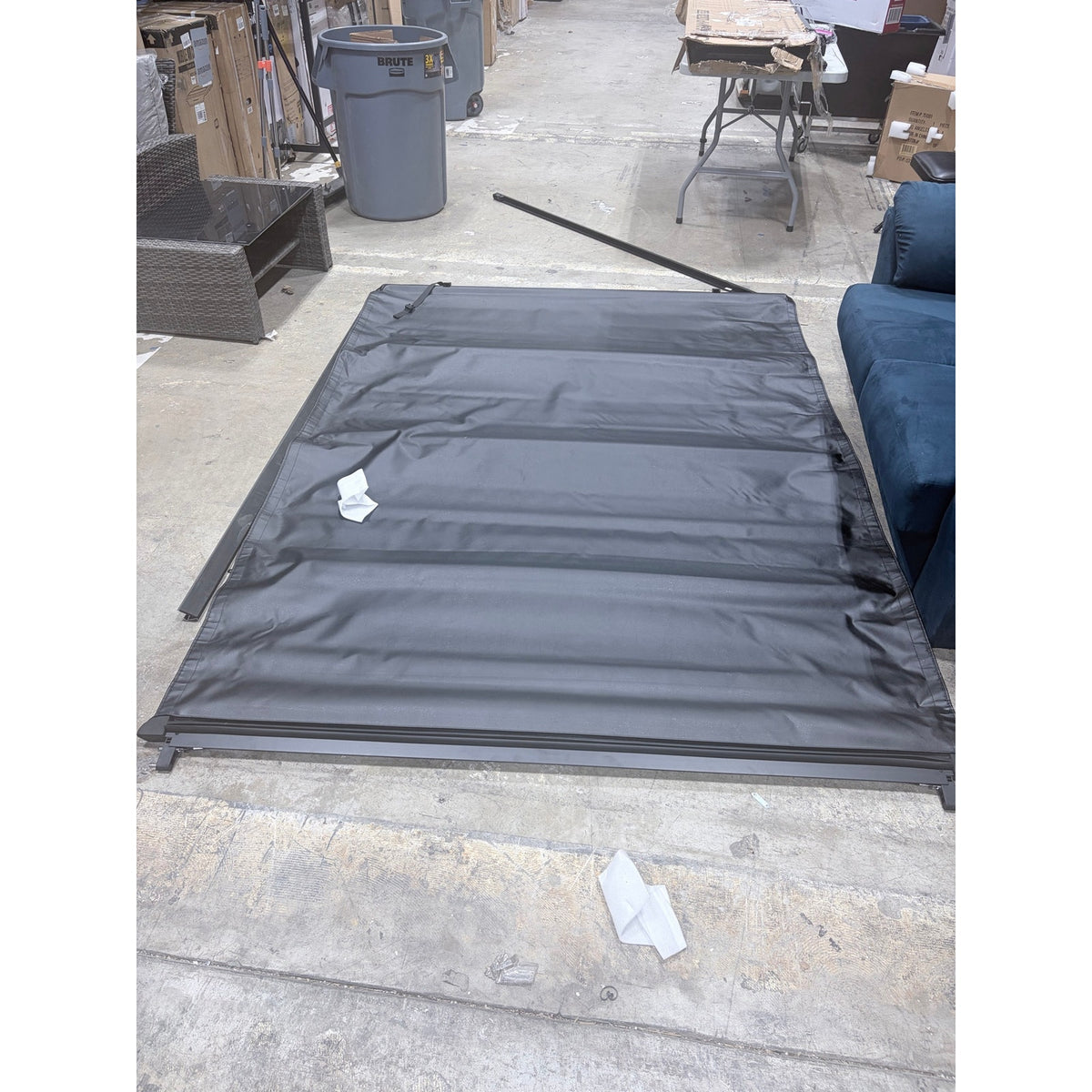Soft Roll-up 8ft Truck Bed Tonneau Cover for Ford F-250 & F-350 Super Duty 1999-2016, F-450