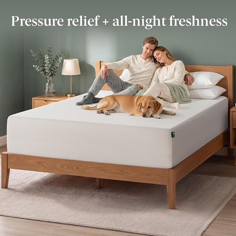 Zinus 14 Inch King Green Tea Memory Foam Mattress, Medium Firm Feel, Certified Safe Foams & Fabric