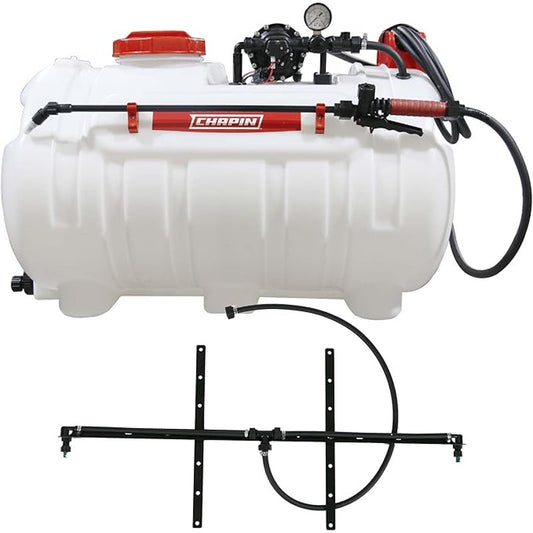 Chapin 98444 ATV 40G Water Tank Sprayer with 2-Nozzle Boom and 2.5 GPM Pump, for Agriculture/Farming