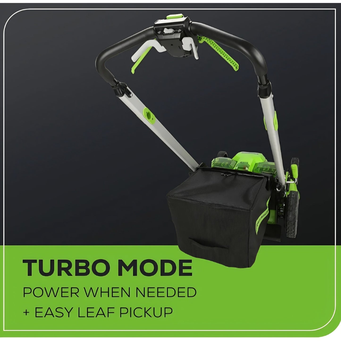 Greenworks 60V 25” Cordless (Self-Propelled) Lawn Mower (LED Lights + Aluminum Handles),