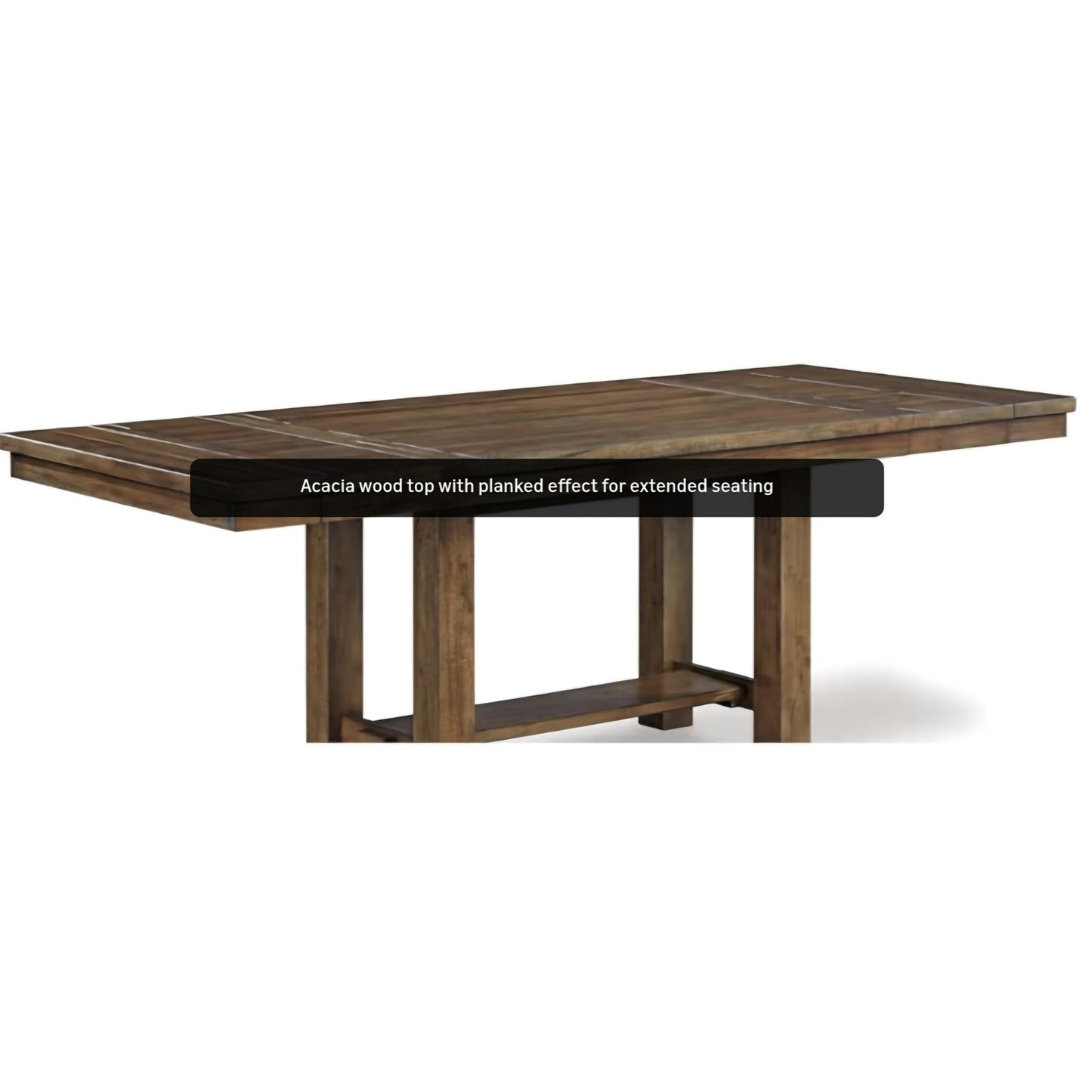 Signature Design by Ashley Moriville Rectangular Dining Extension Table, 2 Extension Leaves