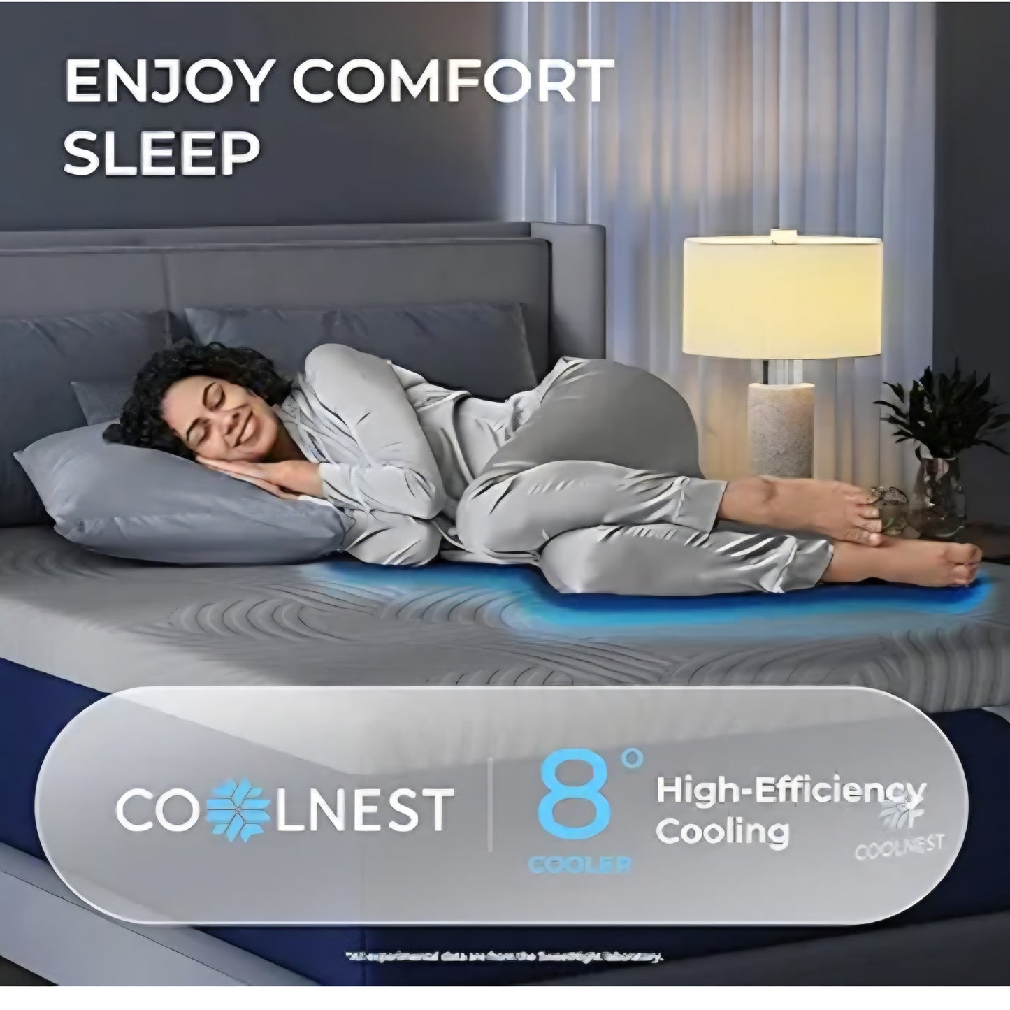 Sweetnight CoolNest 14 Inch Full Mattress, Cooling Gel Memory Foam Mattress Full Size for Cool Night Sleep, 5-Zone Ergo Support for Pressure Relief, Medium Firm, CertiPUR-US Certified