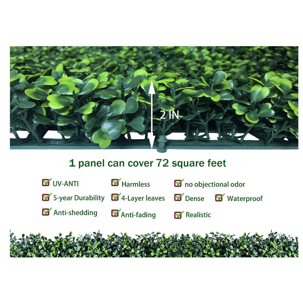 ODTORY Artificial Ivy Privacy Fence Wall Screen: 6FT X 12FT (72 sqft)