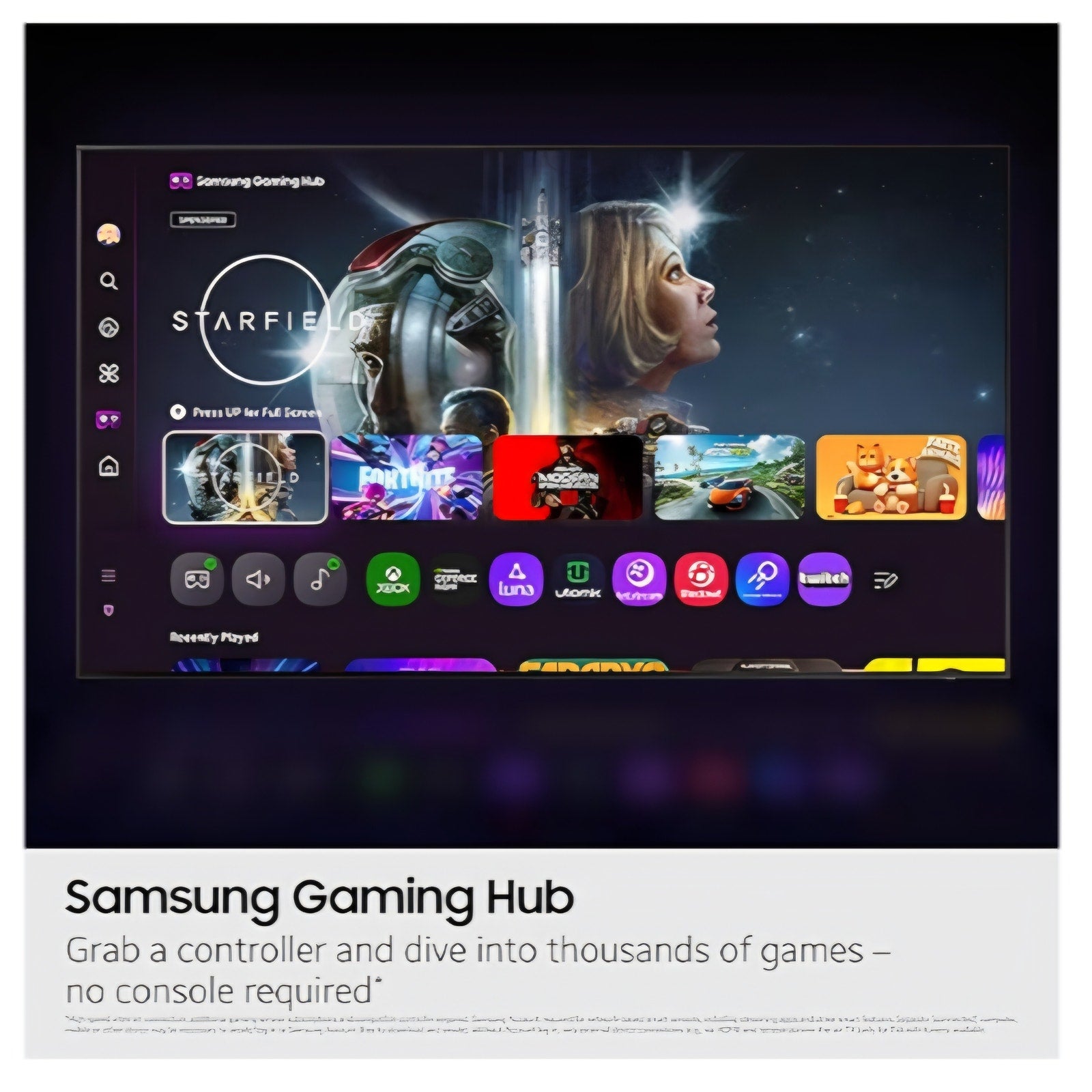 Samsung 55-Inch Class Crystal UHD U8000F 4K Smart TV (2025 Model) Endless Free Content