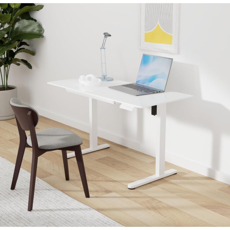 Marsail Glass Standing Desk with Drawer 37 x 22 Inches Stand up Desk Standing Desk
