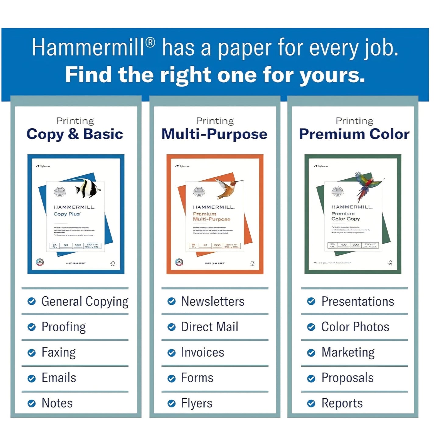 Hammermill Printer Paper, Premium Color 28 lb Copy Paper, 8.5 x 11 - 5 Ream (2,500 Sheets)