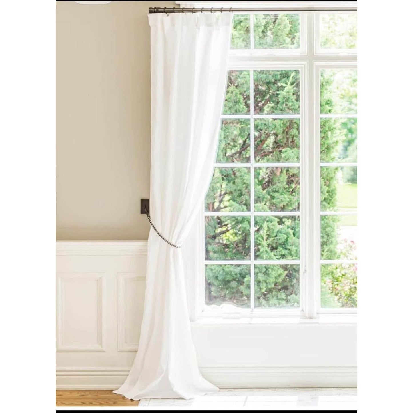 BlastHome® Luxury 5 ft Custom Curtain Rod – 1 1/4" Large Diameter – Premium Brackets & Endcaps – Non