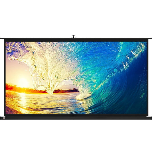 100 Inch Indoor and Outdoor Projector Screen with Stand for Movies or Presentations - HDPremium16:9