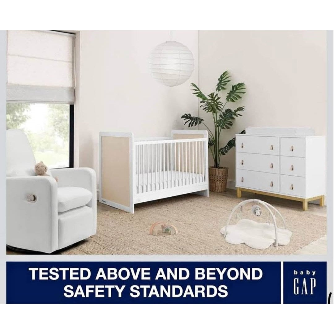 Delta Children babyGap Liam 4-in-1 Convertible Crib Greenguard Gold Certified - Converts to Toddler