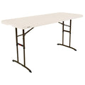 LIFETIME 6-Foot Adjustable Height Nesting Table, Commercial, Almond