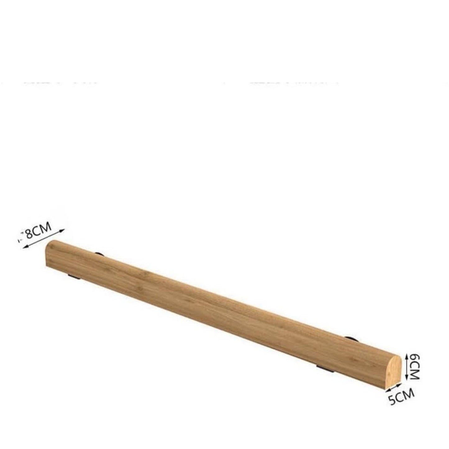 Stair Handrail, Wooden Handrail, 1-20FT Length, Stair Railing, Indoor Wall Handrail, Natural Wood, E