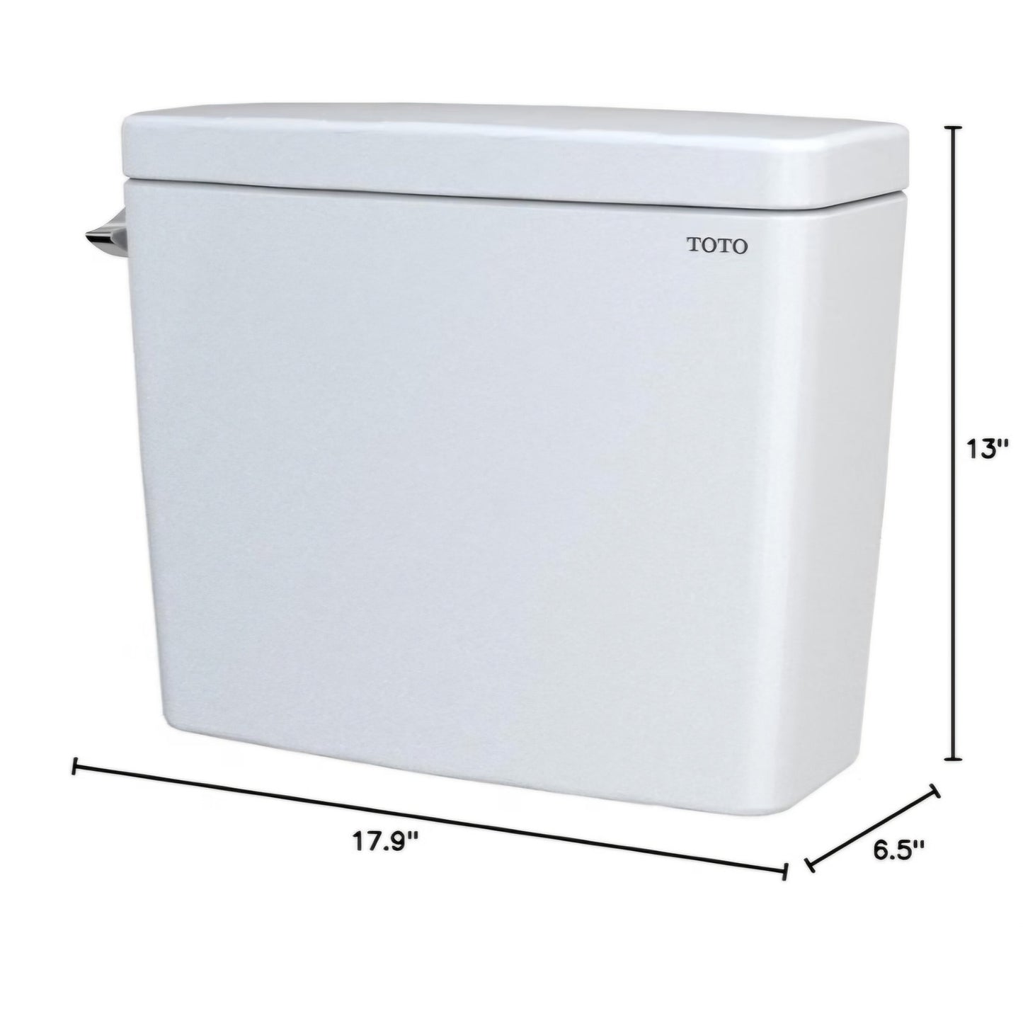 TOTO Drake 1.6 GPF Toilet Tank with WASHLET+ Auto Flush Compatibility, Cotton White - ST776SA#01