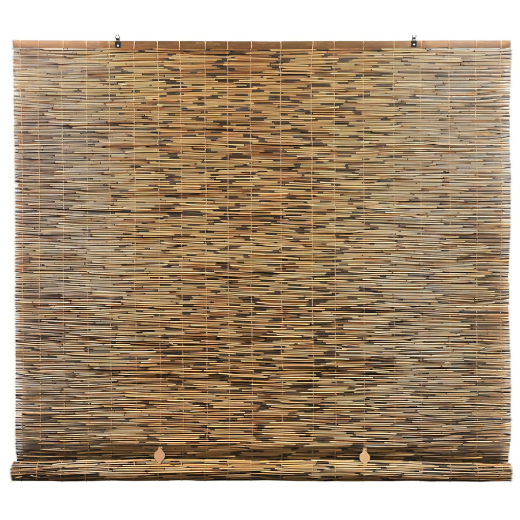 Radiance Cordless Bamboo Blinds - Waterproof Roller Shades for Porch, Patio & Interior Windows