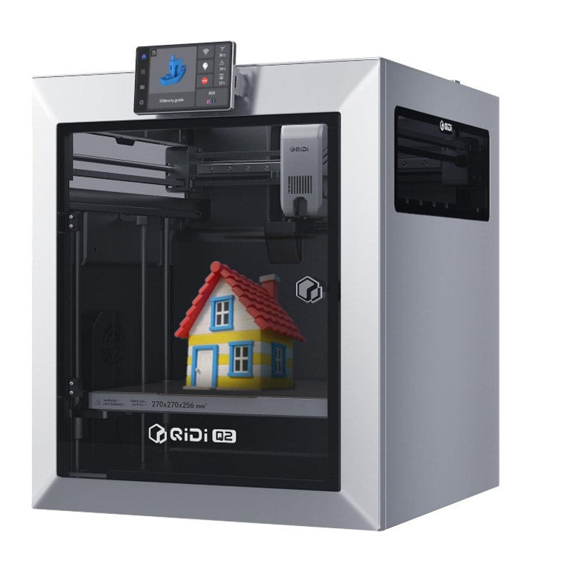 QIDI Q2 3D Printer, 65℃ Heated Chamber and 370℃ Nozzle Unlock PPS-CF ultra air filtration