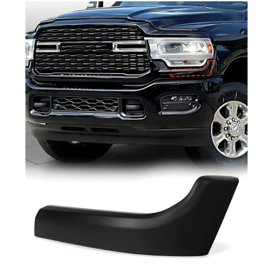 Front Bumper Headlight Filler Molding Trim Compatible with 2019-2024 Dodge Ram 2500 3500