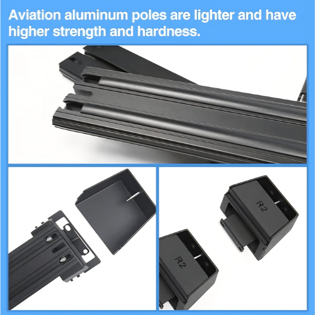 Aluminum Alloy Roof Rack Cross Bars Compatible with Tesla Cybertruck 2024-2026