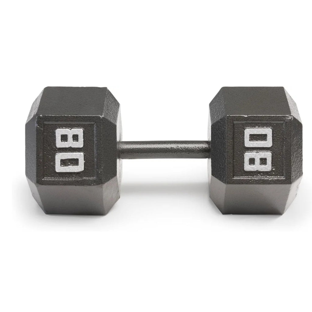 Marcy Cast Iron Hex Dumbbells Collection - Available size from 80 lb, SOLD INDIVIDUALLY