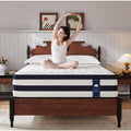 Twin Size Mattress, 12 Inch Gel Memory Foam Sprung Hybrid Mattress, Cooling and Pressure Relief