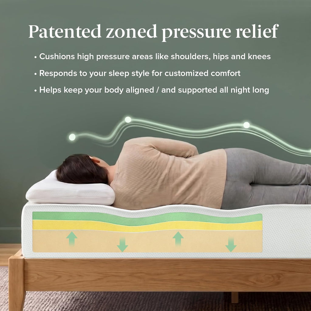 Full Zinus Green Tea Memory Foam Mattress 12 Inch CertiPUR-US & Oeko-TEX Certified Safe Materials