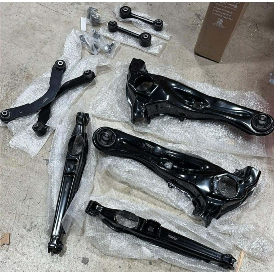 Rear Suspension Trailing Arm Lower & Upper Control Arm Sway Bar Kit 2007-2016 Jeep Compass Patriot