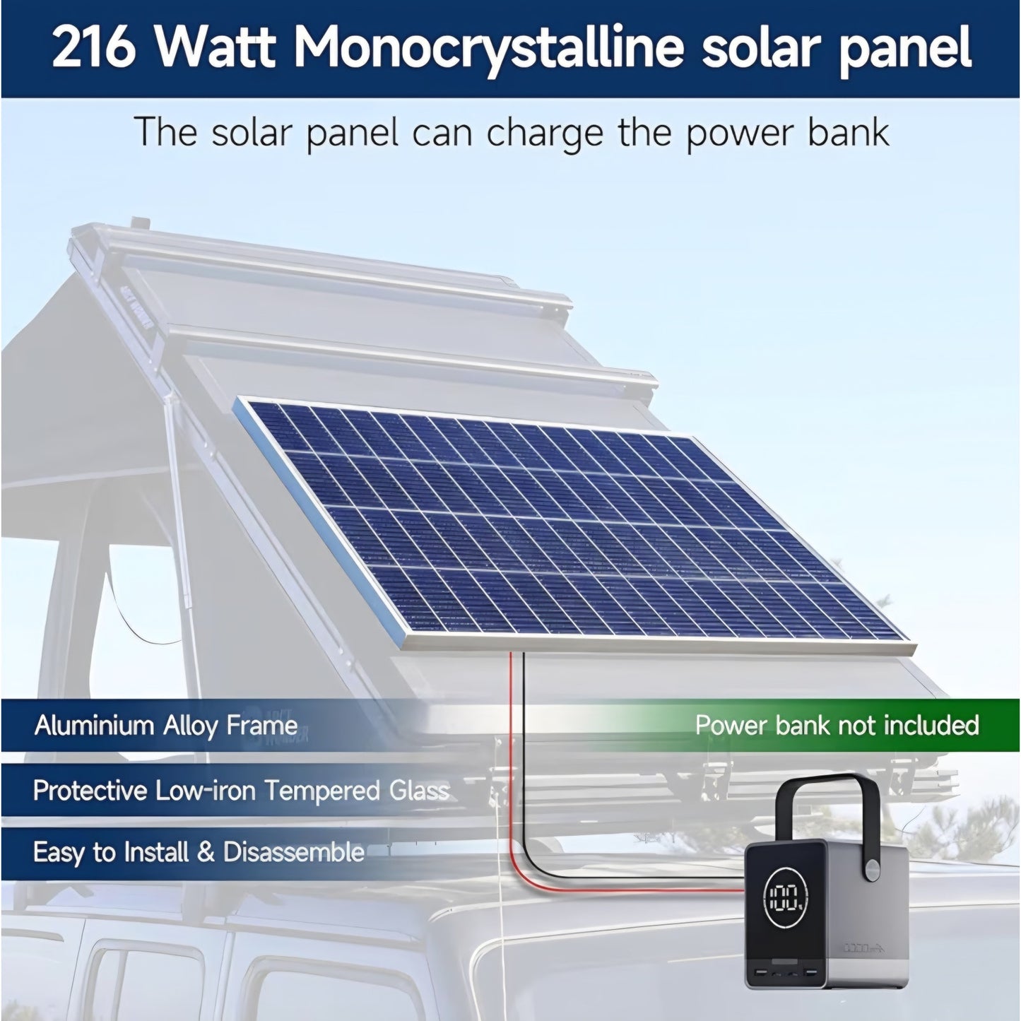 Rooftop Tent Hard Shell with Winter Thermal Layer,Solar Panel Roof top
