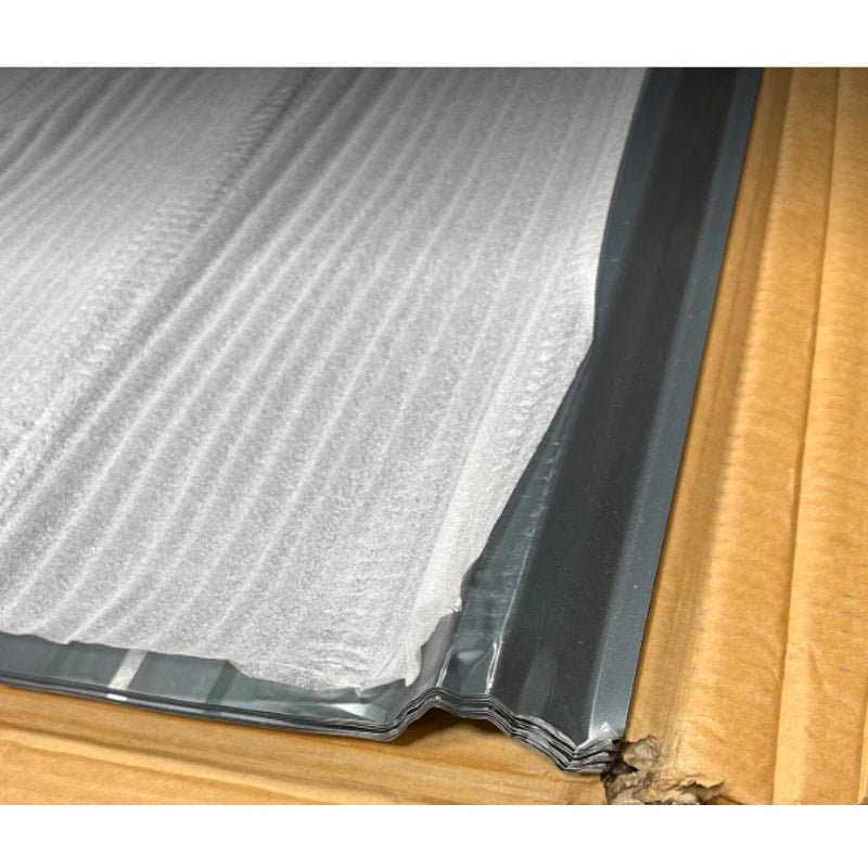 Extra-Wide Coverage Metal Roof Panels (62"x33") Corrugated Galvanized Steel with Screws
