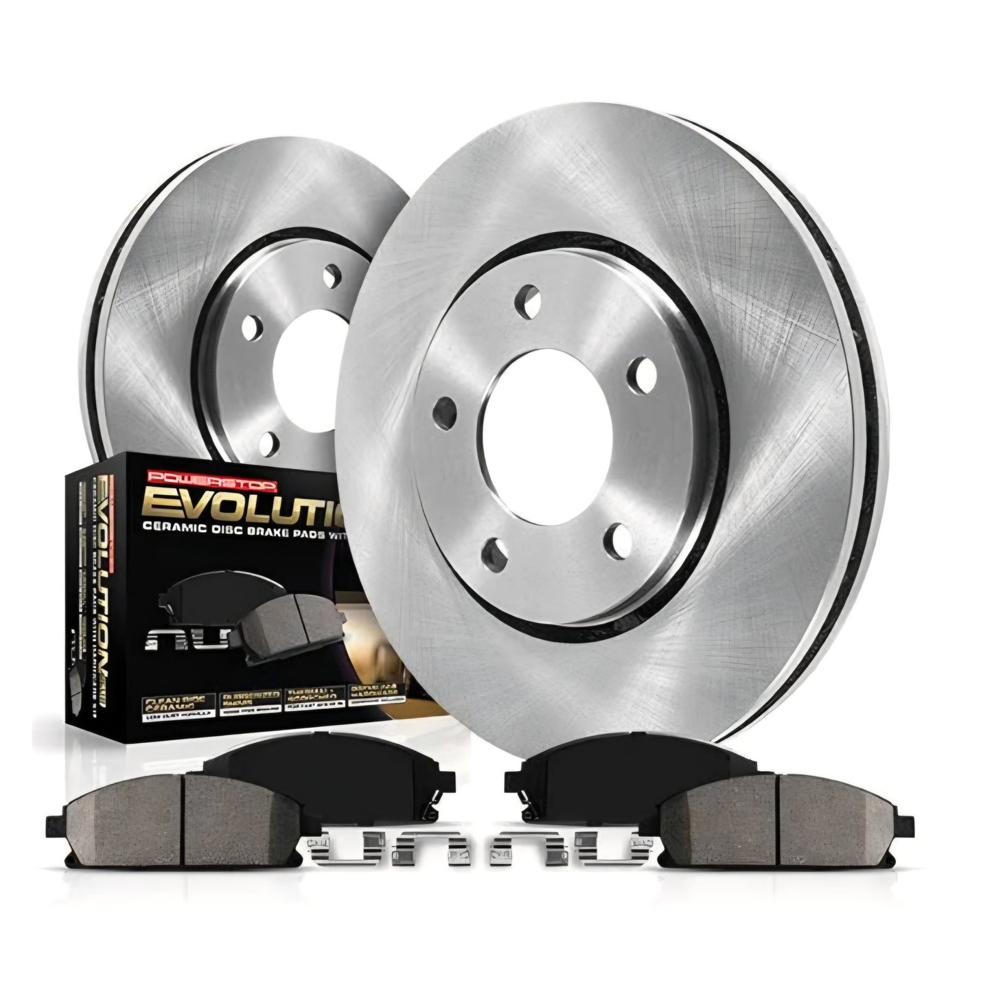 Power Stop KOE7355 Autospecialty Front Replacement Brake Kit-OE Brake Rotors & Ceramic Brake Pads