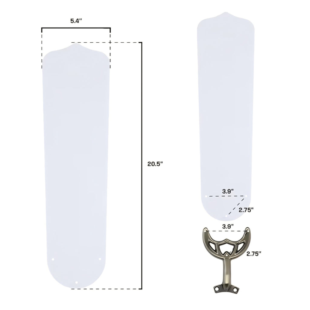 Westinghouse 20.63-Inch Replacement Fan Blades for 52-Inch Ceiling Fans