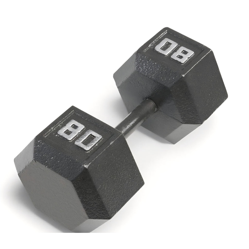 Marcy Cast Iron Hex Dumbbells Collection - Available size from 80 lb, SOLD INDIVIDUALLY