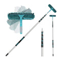 Window Cleaner Tool with 5-Stage Telescoping Pole Squeegee with 7-30 Ft Extension Pole