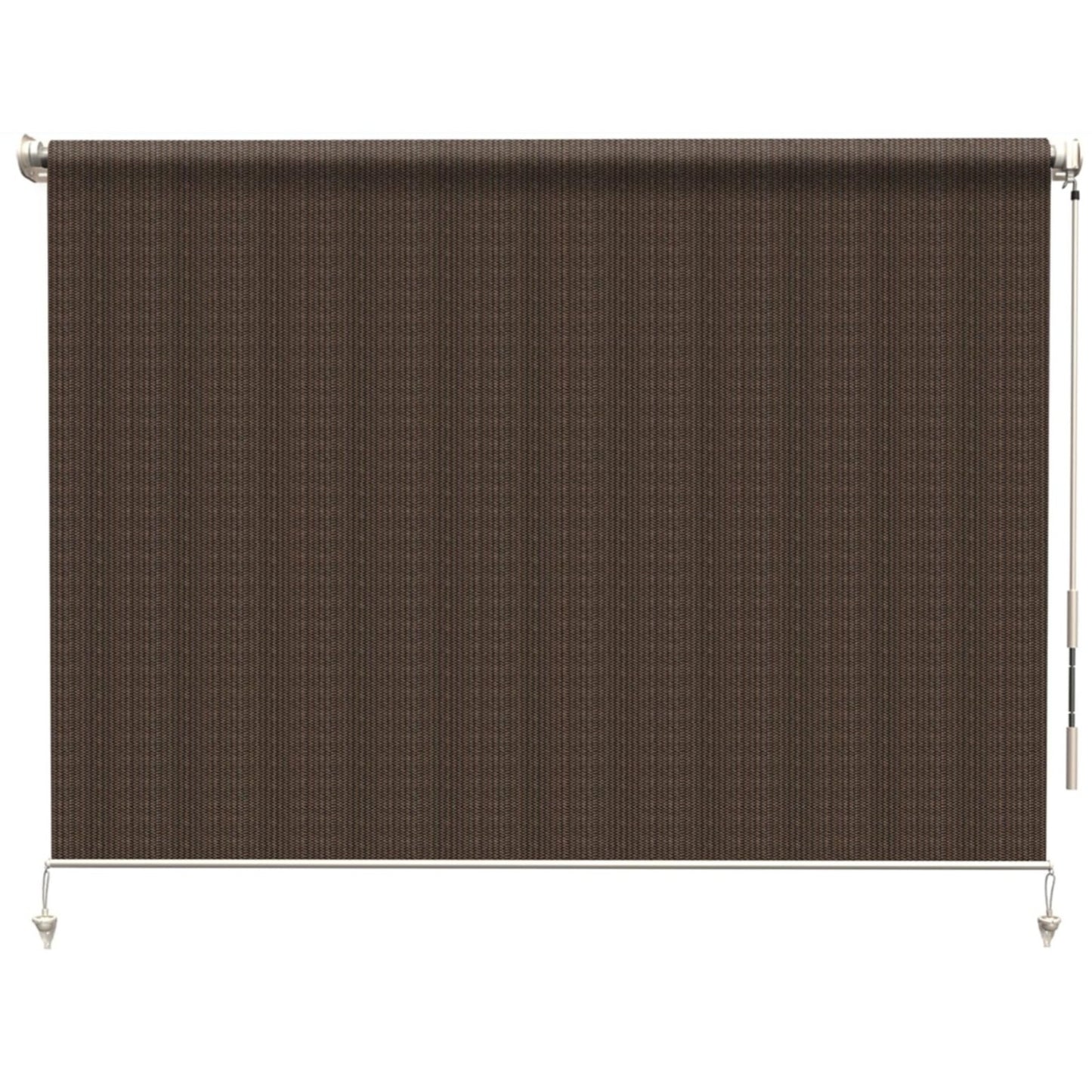 HENG FENG Outdoor Roller Shade 6'(W) x6'(H) Cordless Exterior Roller Shade Patio Shades Roll up Outdoor Blinds for Patio Porch Gazebo Pergola,Mocha