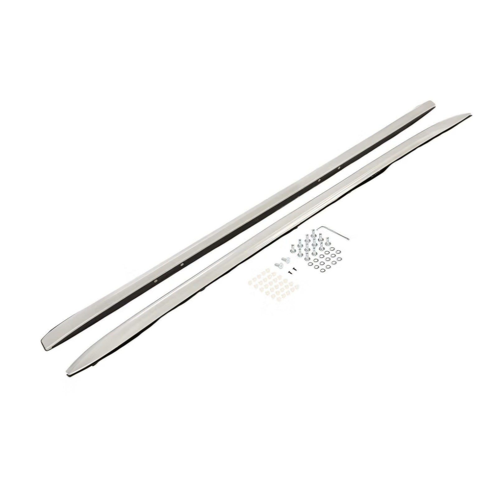 Roof Rack Side Rail Compatible with 2016-2022 Honda Pilot Silvery
