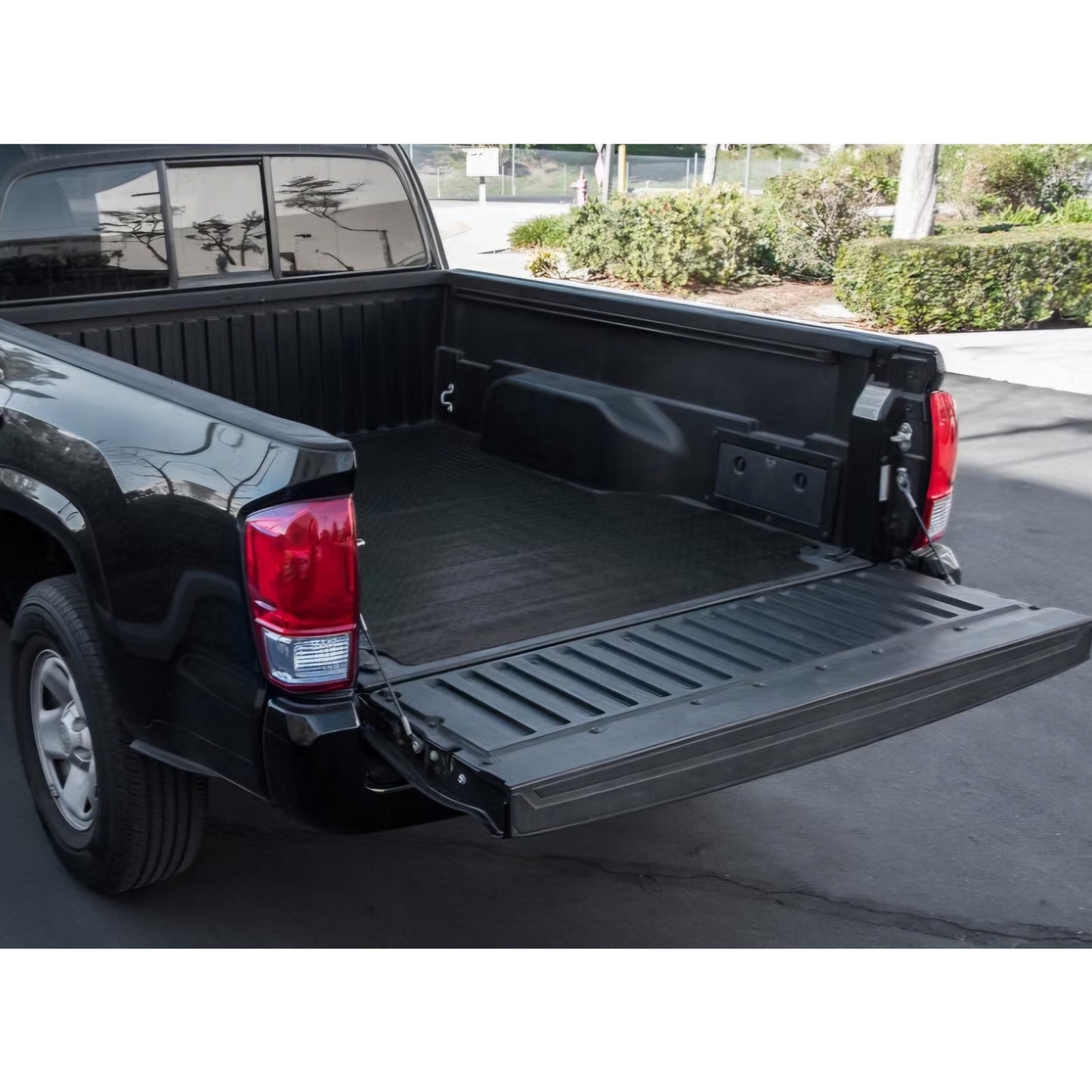 Plate Rubber Truck Bed Mat Black Fits 1987 2010 Dodge / 2011 Ram Dakota 2006-2009 Mitsubishi Raider