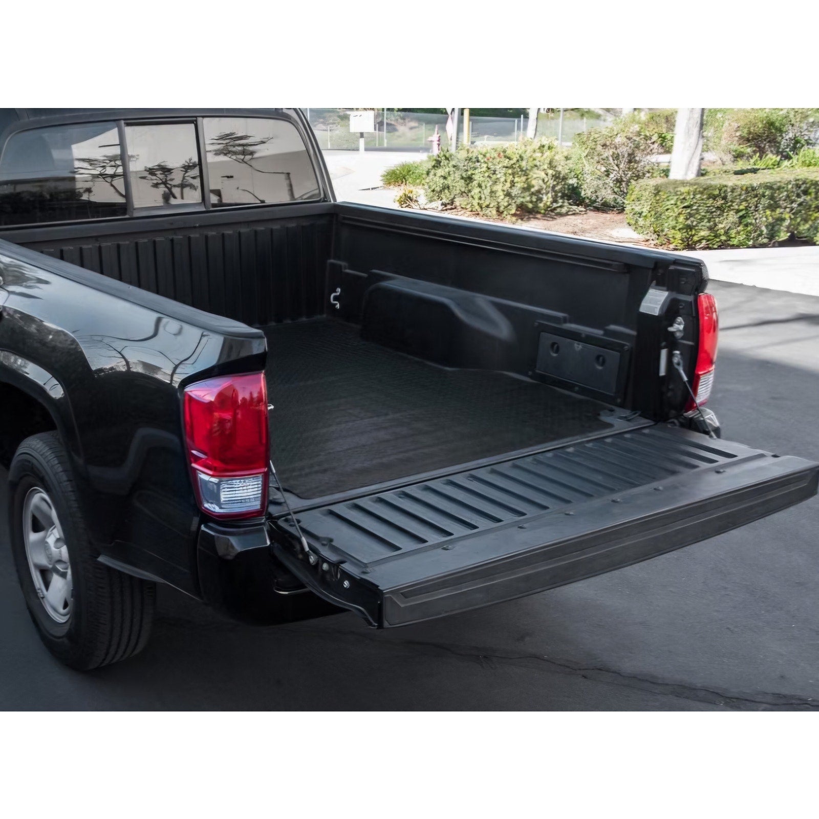Plate Rubber Truck Bed Mat Black Fits 1987 2010 Dodge / 2011 Ram Dakota 2006-2009 Mitsubishi Raider