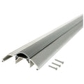 M-D Building High-Profile Threshold, Silver, 3-3/4in x 1-1/8in x 72in Vinyl Insert Seal