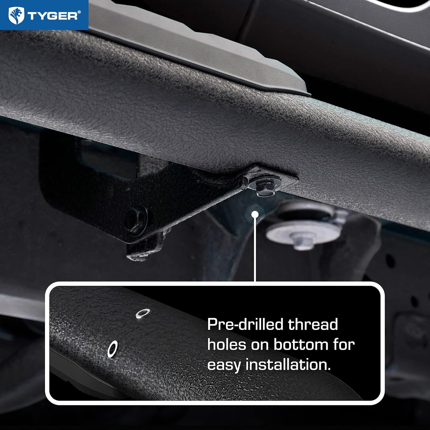 Tyger Auto TG-SS2T35218 RIDER Running Boards Comp. 2005-2023 Toyota Tacoma, Access Cab  Only 3.5" W