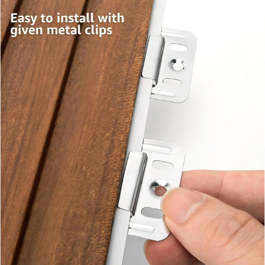 Art3d Slat Wall Panels, WPC Soundproof 3D Wall, Teak 8-Pack 96 x 6 in. Teak
