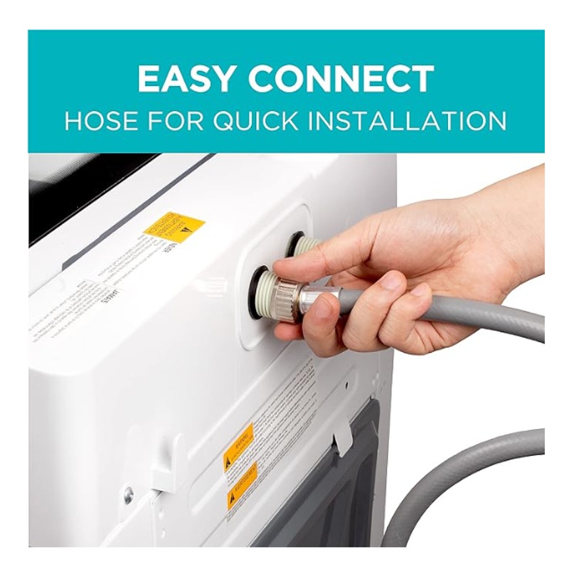 BLACK+DECKER 3.0 Cu. Ft. Portable Washer, 26.5 lb. Capacity, BPW30MW, White | 26.5 lb. Capacity Washing Machine