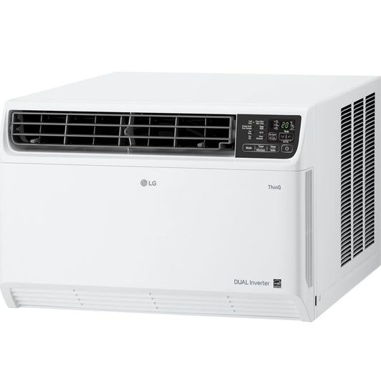 LG 14,000 BTU DUAL Inverter Smart Window Air Conditioner, 115V, Cools 700 Sq. Ft. for Bedroom,