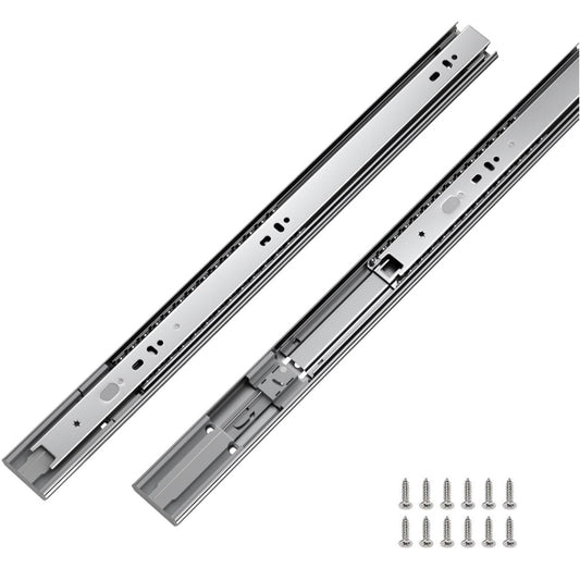 LONTAN 20 Pairs 22 Inch Soft Close Drawer Slides Heavy Duty Dresser Drawer Glides Metal Ball