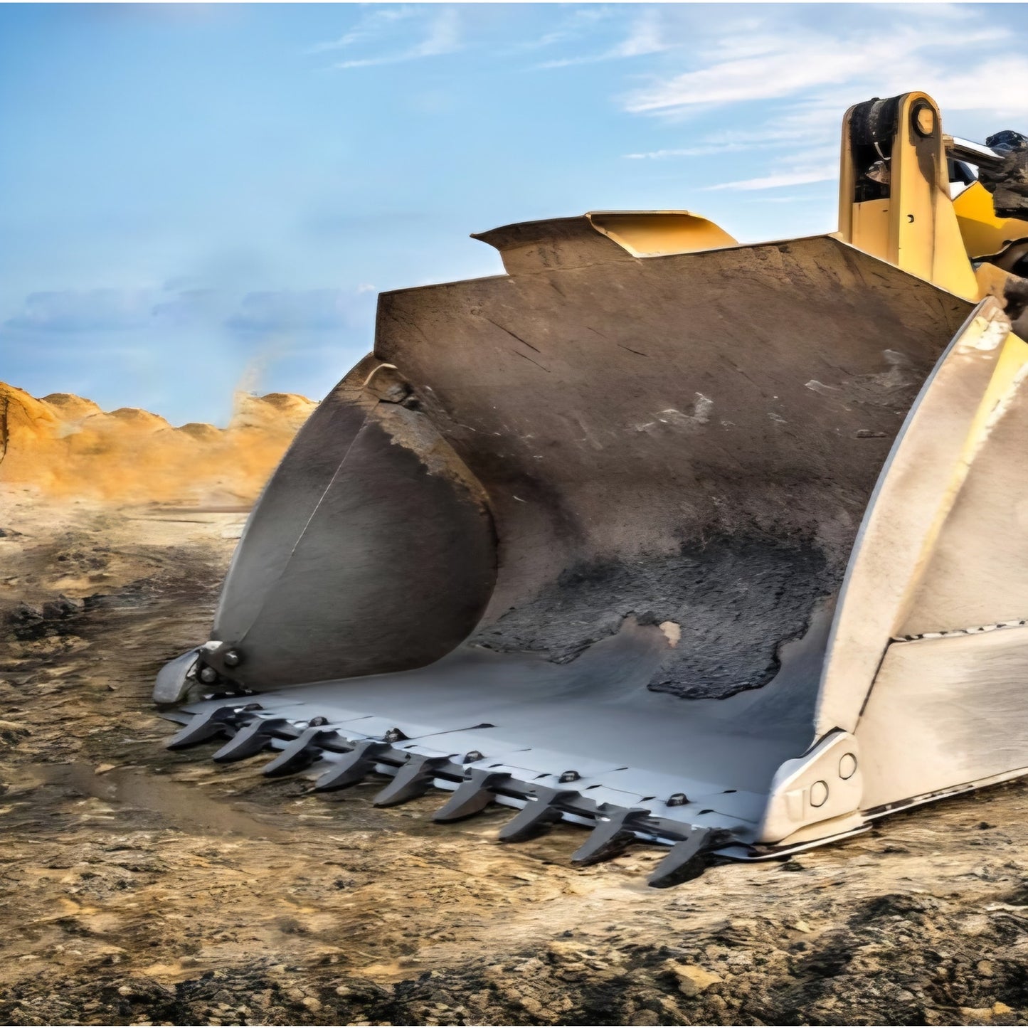 Bucket Tooth Bar, 72'', Heavy Duty Tractor Bucket 9 Teeth Bar for Loader Tractor Skidsteer